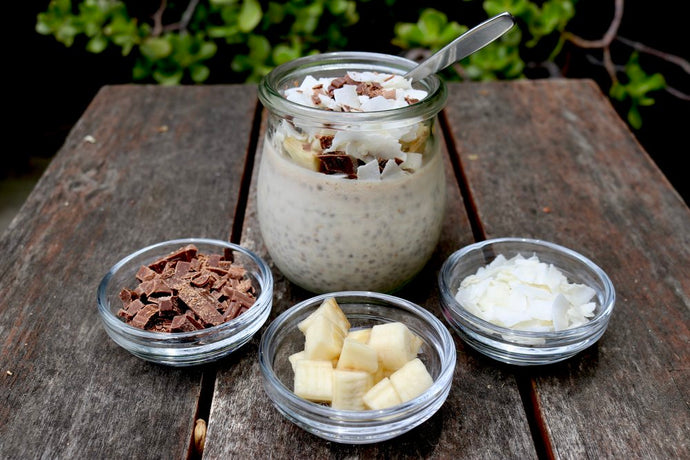 COCONUT BANANA CHIA SEE PUDDING (stolen from "Baking With Josh & Ange"